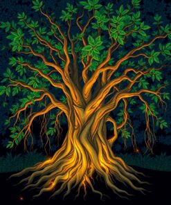 Tree Roots Paint Numbers