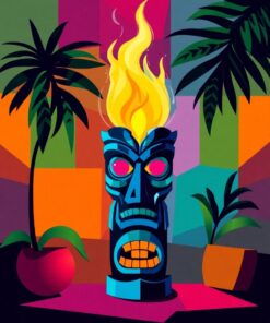 Tiki Flame Paint Numbers
