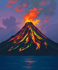 Volcanic Peak Paint Numbers