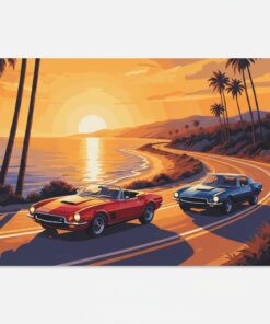 Glowing Golden Hour Coupes Paint By Numbers