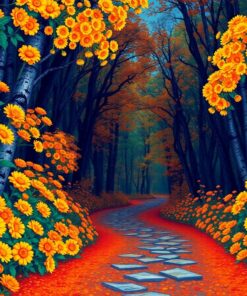 Forest Path Paint Numbers