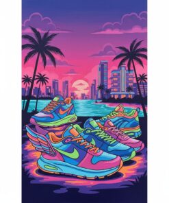 Glowing Miami Shoe Culture Paint By Numbers