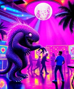 Monstera Disco Paint Numbers