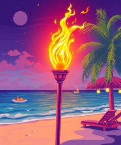 Beach Torch Paint Numbers