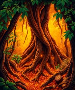 Jungle Roots Paint Numbers