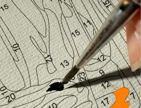 Firelit Tropical Cartography painting process