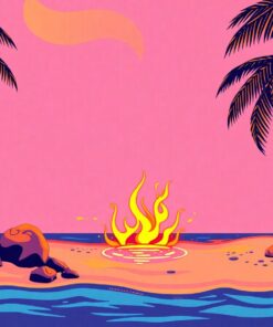 Beach Flame Paint Numbers