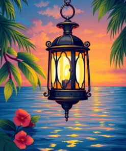 Antique Lantern Paint Numbers