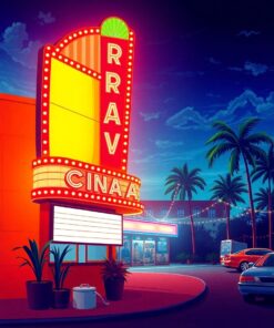 Cinema Sign Paint Numbers