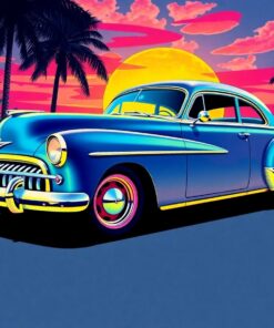 Glowing Tropical Coupe Paint By Numbers
