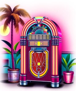 Diner Jukebox Paint Numbers