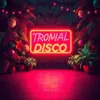 Glowing Tropical Disco Sign Paint By Numbers