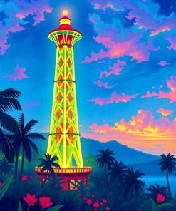 Impressionist Tower Paint Numbers