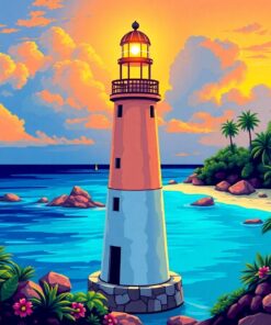 Island Beacon Paint Numbers