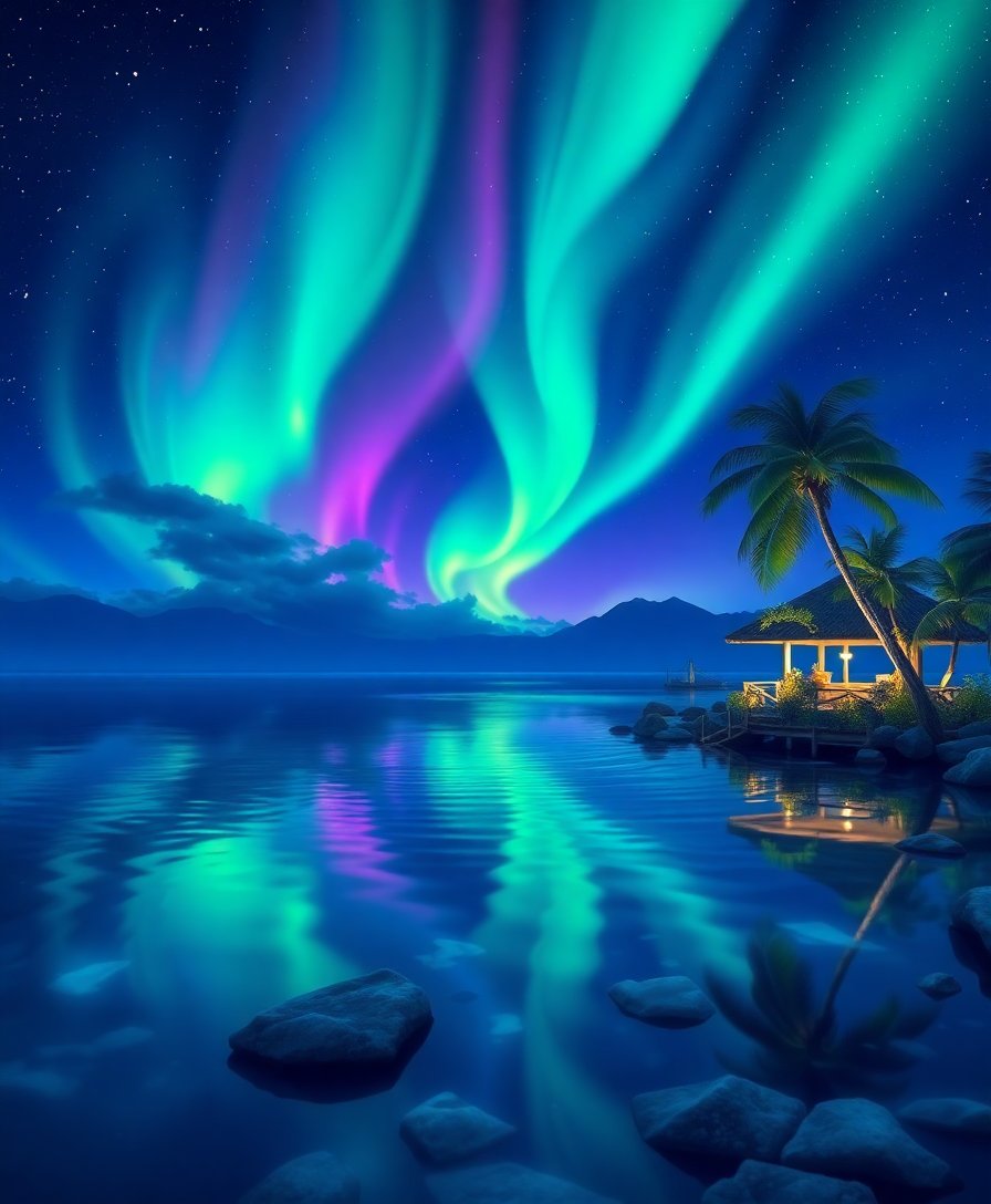 Lagoon Aurora Paint Numbers Lagoon Aurora Paint Numbers