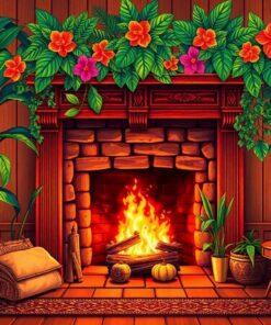 Mahogany Mantel Paint Numbers