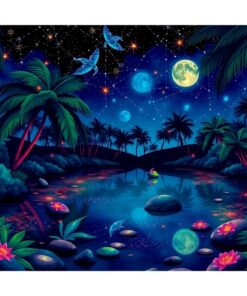 Night Pond Paint Numbers