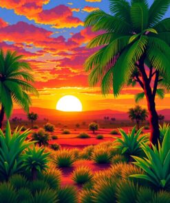 Savannah Sunrise Paint Numbers