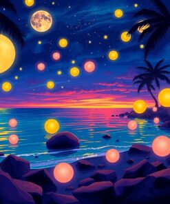 Shore Orbs Paint Numbers