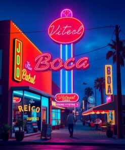 Boca Neon Paint Numbers