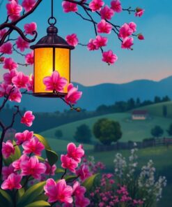 Orchid Lantern Paint Numbers