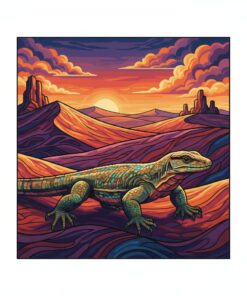 Goanna Crossing Twilight Dunes Paint By Numbers