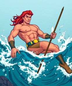 Aquatic Hero Paint Numbers