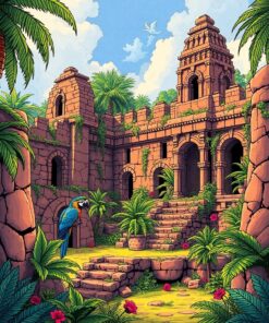 Macaw Ruins Paint Numbers