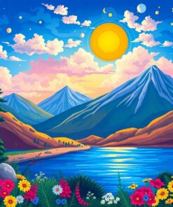 Tropical Flourish Paint Numbers