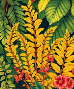 Nouveau Fronds Paint Numbers