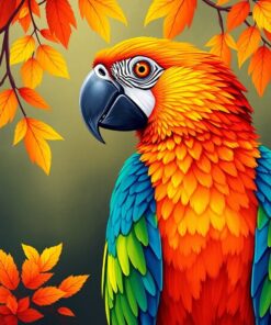 Macaw Plume Paint Numbers