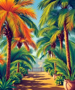 Rustling Palms Paint Numbers