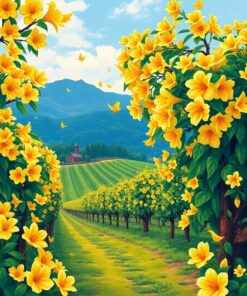 Tropical Petals Paint Numbers