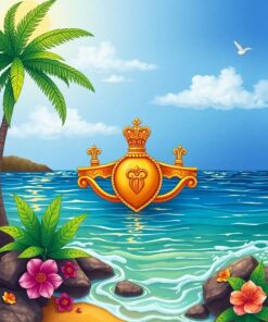 Tropical Shores Paint Numbers