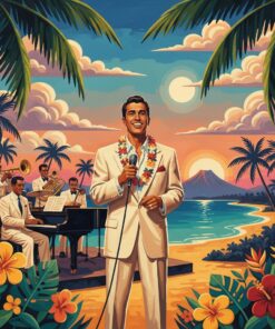 Golden Era Tropical Crooner Paint By Numbers