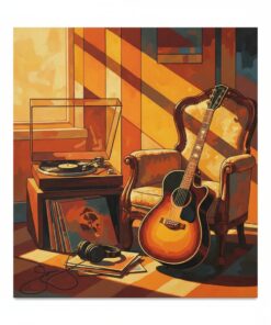 Golden Hour Acoustics Paint By Numbers