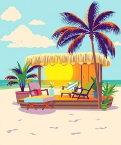 Cabana Vinyl Paint Numbers