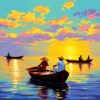 Golden Hour Ceylon Fishermen Paint By Numbers