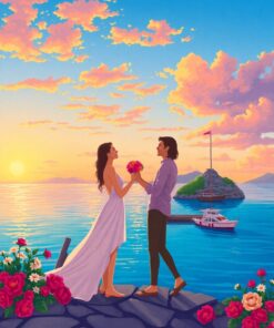 Island Romance Paint Numbers