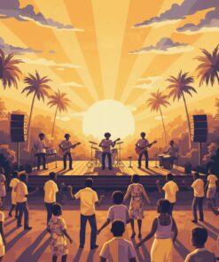 Golden Hour Trinidad Gig Paint By Numbers