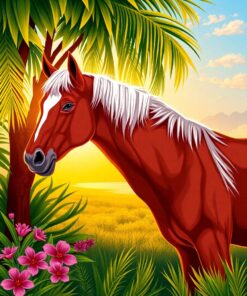 Tropical Steed Paint Numbers