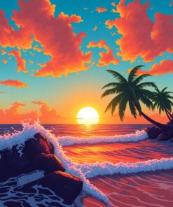 Tropical Surf Paint Numbers