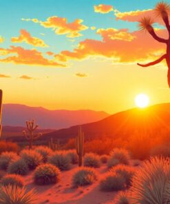 Golden Hour Vintage Yucca Paint By Numbers