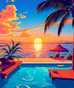 Island Retreat Paint Numbers