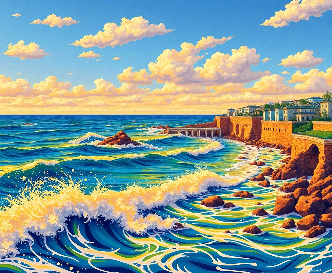 Ocean Waves Paint Numbers Ocean Waves Paint Numbers