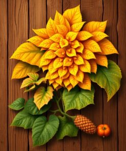 Monstera Wood Paint Numbers