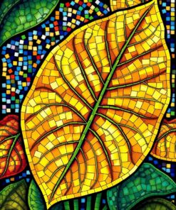 Monstera Leaf Paint Numbers