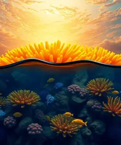 Golden Pacific Reef Idols Paint By Numbers