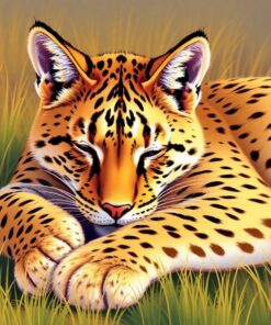 Slumbering Feline Paint Numbers