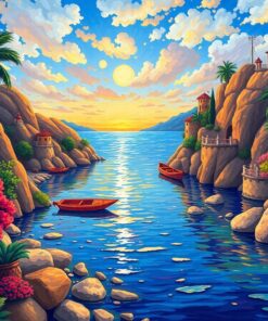 Golden Rio Shores Paint By Numbers